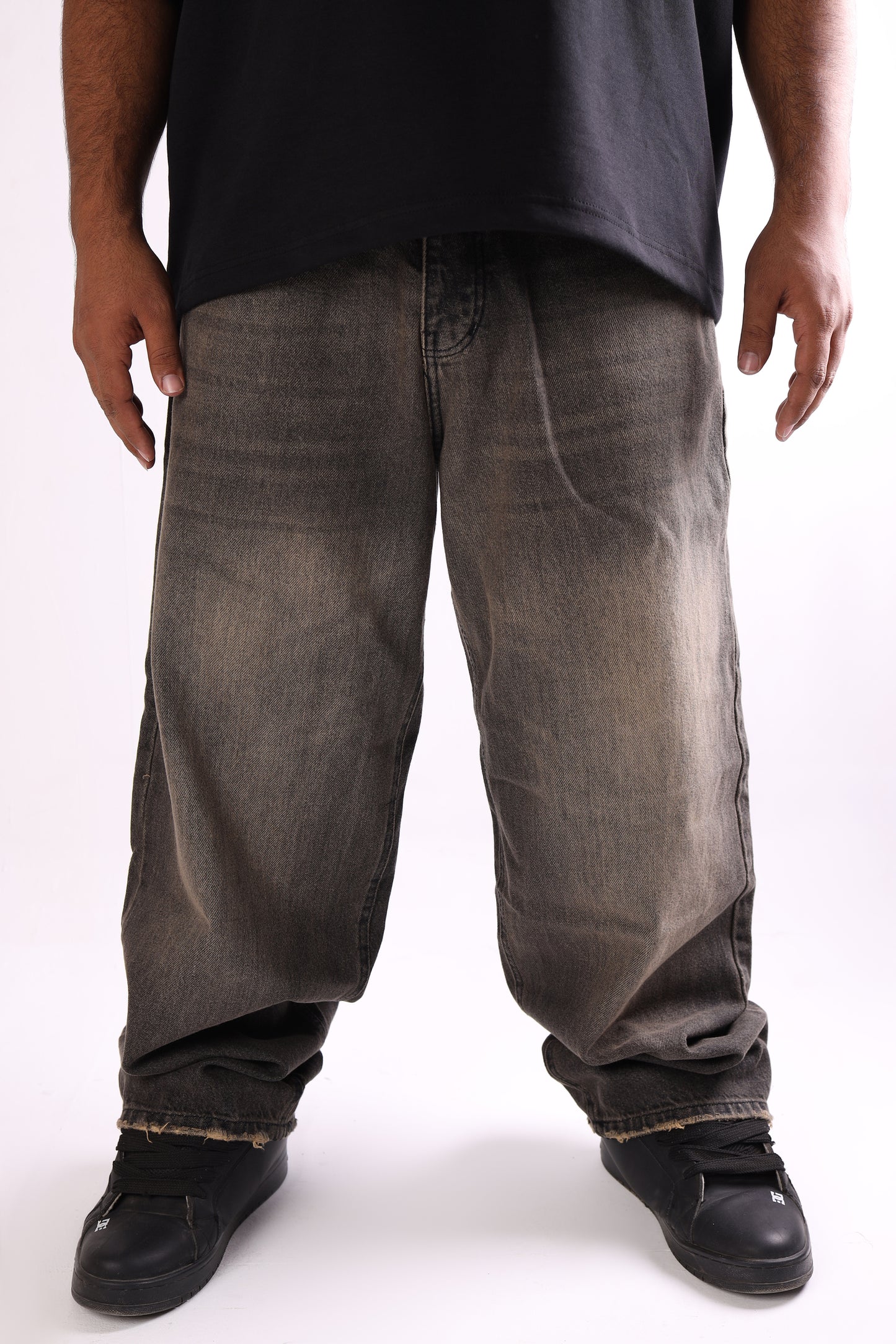 baggy jeans chrocal black
